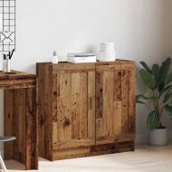 Шкаф за книги от старо дърво 82,5x30,5x80cm Инженерна дървесина