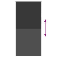 Ролетна щора Blackout Black 115x230 cm Ширина на плата 110,7 cm