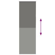 Ролкова щора Blackout Сив 80x230 cm Ширина на плата 75,7 cm