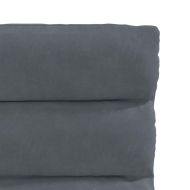 Трапезни столове, 6 бр, тъмносиви, кадифе