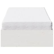 Дневно легло с матрак бяло 100x200 cm масивна дървесина бор