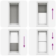 Плисирана щора Антрацит 60x150 cm Ширина на плата 59,4 cm