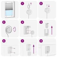 Плисирана щора черна 40x200 cm Ширина на плата 39,4 cm