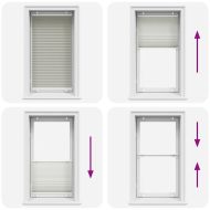 Плисирана щора Светло сиво 75x150 cm Ширина на плата 74,4 cm