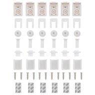 Плисирана щора Бяла 115x100 cm Ширина на плата 114,4 cm