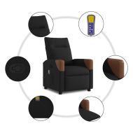 Масажен наклоняем стол, черен, текстил