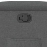 Реклайнер, тъмносив, текстил