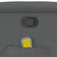 Масажен наклоняем стол, тъмносив, текстил