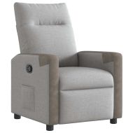 Recliner Chair Cloud Grey Fabric
