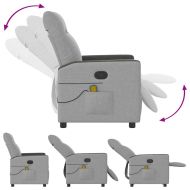 Масажен стол за лежанка Cloud Grey Fabric