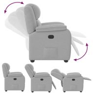 Recliner Chair Cloud Grey Fabric