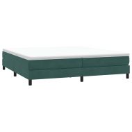 Box Spring Легло без матрак Тъмнозелено 200x210 cm Кадифе