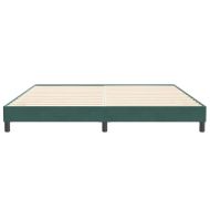 Box Spring Легло без матрак Тъмнозелено 200x210 cm Кадифе