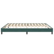 Box Spring Легло без матрак Тъмнозелено 200x210 cm Кадифе