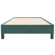 Box Spring Легло без матрак Тъмнозелено 80x220 cm Кадифе
