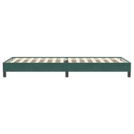 Box Spring Легло без матрак Тъмнозелено 80x220 cm Кадифе