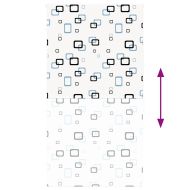 Душ ролетна щора 130x240 см Ширина на плата 126 см