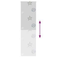 Ролетна щора за баня 80x240 см Ширина на плата 76 см