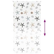 Душ ролетна щора 130x240 см Ширина на плата 126 см