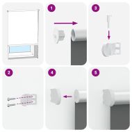 Ролкова щора Blackout Кафе 125x130 см Ширина на плата 121,6 см