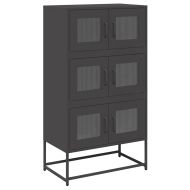 Висока дъска черна 68x39x123 cm Стомана