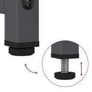 Висока дъска антрацит 68x39x123 cm Стомана