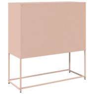 Бюфет, розов, 100,5x39x107 см, студеновалцувана стомана