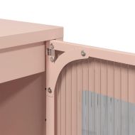 Бюфет, розов, 100,5x39x107 см, студеновалцувана стомана