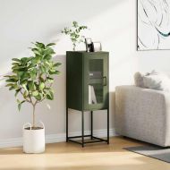 Шкаф маслиненозелен 36x39x107 cm Студено валцувана стомана