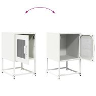 Нощно шкафче бяло 36x39x60,5 cm Студено валцувана стомана