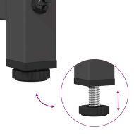 ТВ шкаф черен 100,5x39x60,5 cm студено валцувана стомана