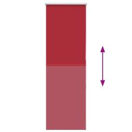 Ролетна щора Blackout червен 60x150 см ширина на тъканта 55,7см