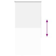 Ролкова щора Blackout бял 65x175 см Ширина на плата 60,7 см