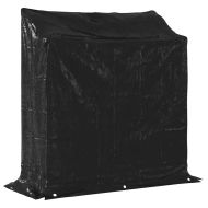vidaxL Стойка за дърва за огрев с дъждобран, 100,5x40,5x110,5 см