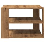 Кафе маса, дъб артизан, 58x58x40 см, инженерно дърво