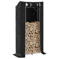 vidaxL Стойка за дърва за огрев с дъждобран, 100x40x200 см