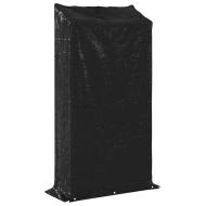 vidaxL Стойка за дърва за огрев с дъждобран, 100x40x200 см