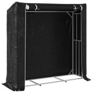 vidaxL Стойка за дърва за огрев с дъждобран, 200x60x200 см