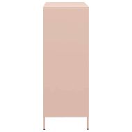 Висок шкаф, розов, 68x39x103,5 см, стомана