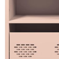 Висок шкаф, розов, 68x39x103,5 см, стомана