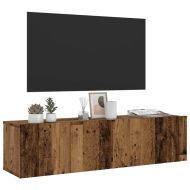 Стенни ТВ шкафове, старо дърво, 120x30x30 см, инженерно дърво