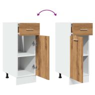 Шкаф с чекмеджета "Lyon", дъб Artisan, 30x46x81,5 см, инженерно дърво