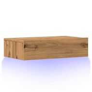 ТВ шкаф с LED светлини Artisan дъб 60x35x15,5 cm