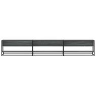 ТВ шкаф, сив сонома, 270x40x46 см, инженерно дърво