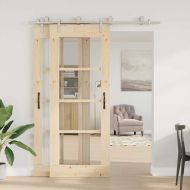 Механизъм за плъзгаща врата 183 см неръждаема стомана сребрист