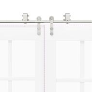 Механизъм за плъзгаща врата 183 см неръждаема стомана сребрист