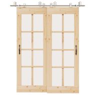 Механизъм за плъзгаща врата 183 см неръждаема стомана сребрист