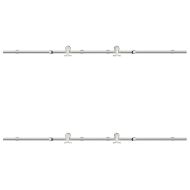 Механизъм за плъзгаща врата 183 см неръждаема стомана сребрист