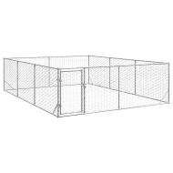 Външна клетка за куче с врата 3x4x1 м поцинкована стомана