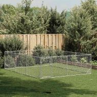 Външна клетка за куче с врата 3x4x1 м поцинкована стомана